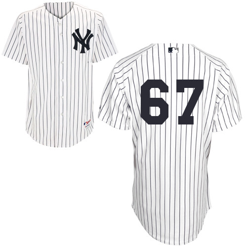 Jose Pirela #67 MLB Jersey-New York Yankees Men's Authentic Home White Baseball Jersey